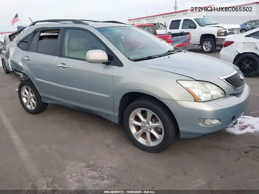 2008 Lexus Rx 350 VIN 2T2HK31UX8C065502 фото 2
