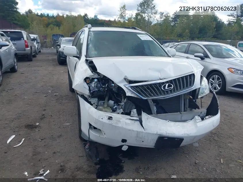 2008 Lexus Rx 350 VIN 2T2HK31U78C062623 фото 2
