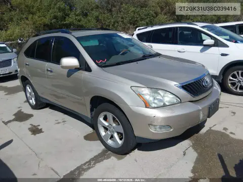 2T2GK31U38C039416 — 2008 Lexus RX, Естественный износ, фото до ремонта