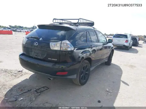 2009 Lexus Rx 350 VIN 2T2GK31U89C077533 фото 4