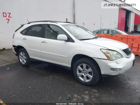 JTJHK31U892056671 — 2009 Lexus RX, Сзади, фото до ремонта