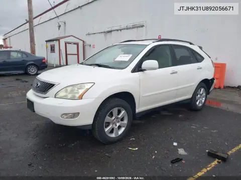 2009 Lexus Rx 350 VIN JTJHK31U892056671 фото 3