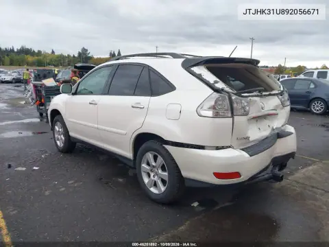 2009 Lexus Rx 350 VIN JTJHK31U892056671 фото 4