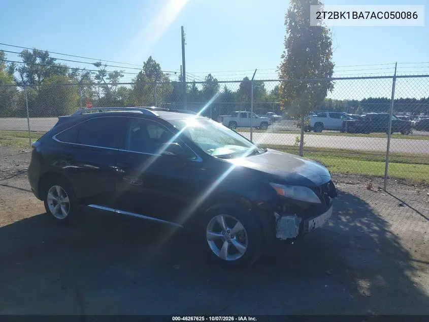 2010 Lexus Rx 350 VIN 2T2BK1BA7AC050086 фото 2