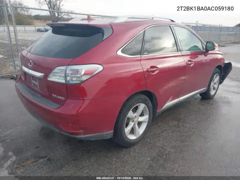 2T2BK1BA0AC059180 — 2010 Lexus RX, фото 5 с аукциона IAAI, Передняя часть