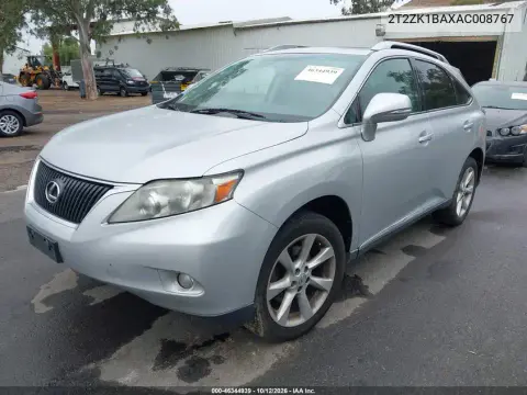 2010 Lexus Rx 350 VIN 2T2ZK1BAXAC008767 фото 3