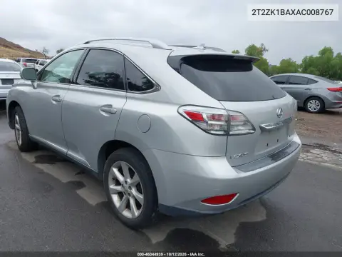 2010 Lexus Rx 350 VIN 2T2ZK1BAXAC008767 фото 4