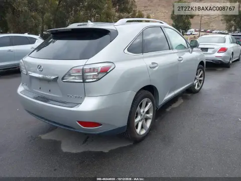 2010 Lexus Rx 350 VIN 2T2ZK1BAXAC008767 фото 5