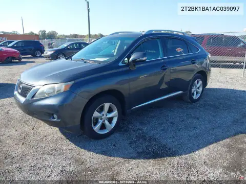2T2BK1BA1AC039097 — 2010 Lexus RX, фото 3 с аукциона IAAI 19.10.2026, Естественный износ