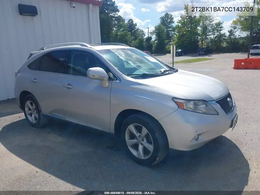 2012 Lexus Rx 350 VIN 2T2BK1BA7CC143709 фото 2
