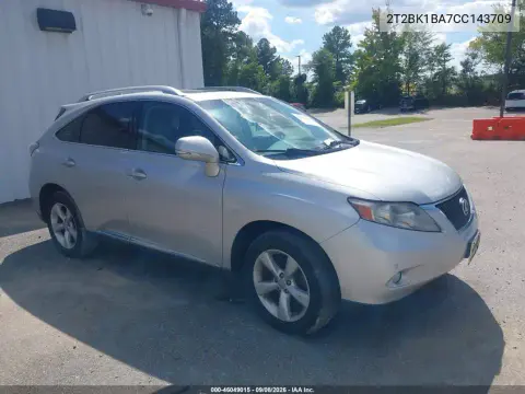 2T2BK1BA7CC143709 — 2012 Lexus RX, Естественный износ, фото до ремонта