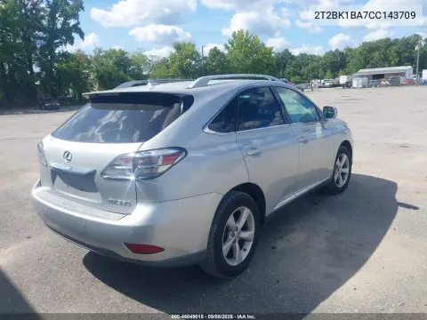 2012 Lexus Rx 350 VIN 2T2BK1BA7CC143709 фото 5