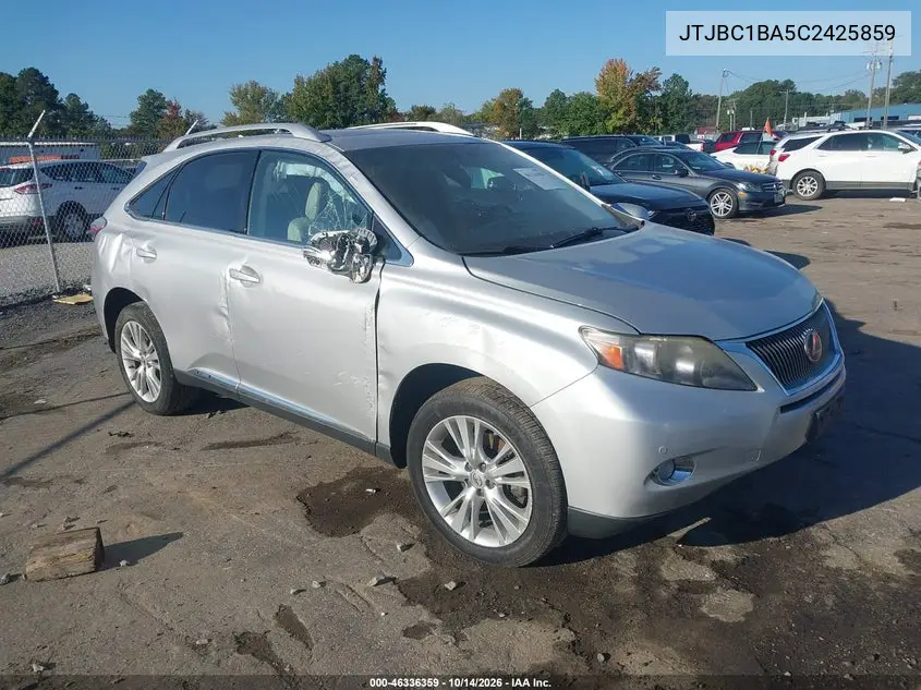 JTJBC1BA5C2425859 — 2012 Lexus RX, фото 2 с аукциона IAAI, Опрокидывание
