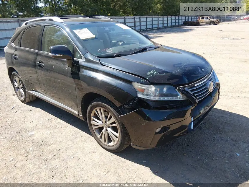 2013 Lexus Rx 350 VIN 2T2ZK1BA8DC110881 фото 2