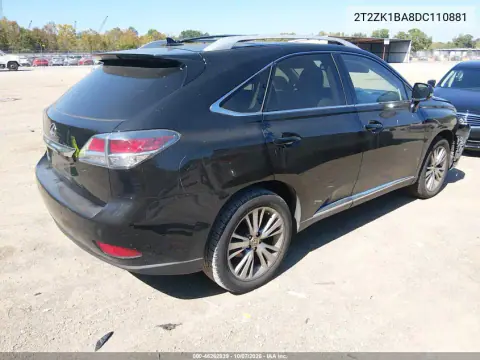 2013 Lexus Rx 350 VIN 2T2ZK1BA8DC110881 фото 5