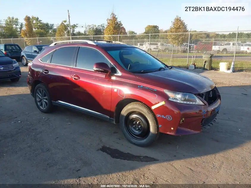2T2BK1BAXDC194476 — 2013 Lexus RX, фото 2 с аукциона IAAI, Левый бок