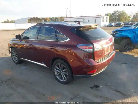 2T2BK1BAXDC194476 — 2013 Lexus RX, фото 4 с аукциона IAAI, Левый бок