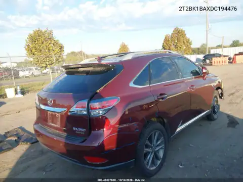 2T2BK1BAXDC194476 — 2013 Lexus RX, фото 5 с аукциона IAAI, Левый бок
