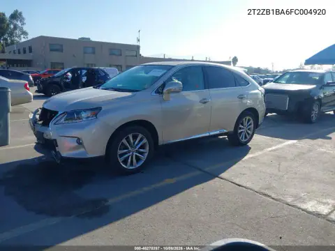 2015 Lexus Rx 450H VIN 2T2ZB1BA6FC004920 фото 3