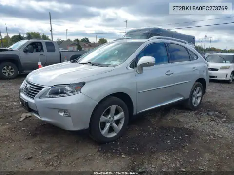2T2BK1BA0FC273769 — 2015 Lexus RX, фото 3 с аукциона IAAI, Не указано