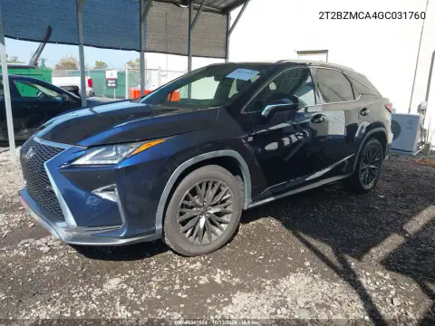 2T2BZMCA4GC031760 — 2016 Lexus RX, фото 3 с аукциона IAAI, Справа сзади