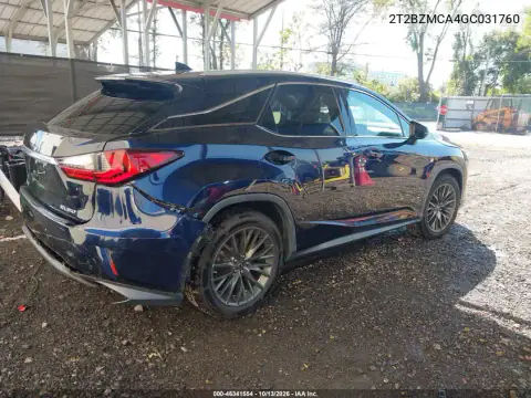 2T2BZMCA4GC031760 — 2016 Lexus RX, фото 5 с аукциона IAAI, Справа сзади