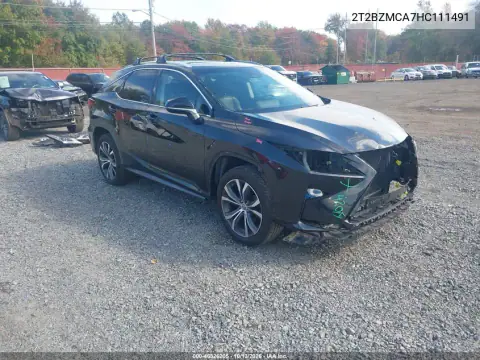 2T2BZMCA7HC111491 — 2017 Lexus RX, Передняя часть, фото до ремонта