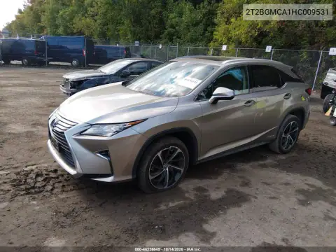 2T2BGMCA1HC009531 — 2017 Lexus RX, фото 2 с аукциона IAAI, Правый бок
