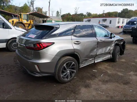 2T2BGMCA1HC009531 — 2017 Lexus RX, фото 4 с аукциона IAAI, Правый бок