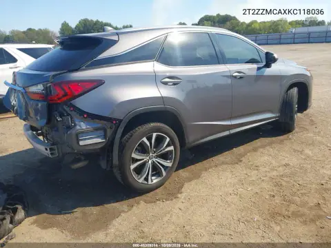 2019 Lexus Rx 350 VIN 2T2ZZMCAXKC118036 фото 5