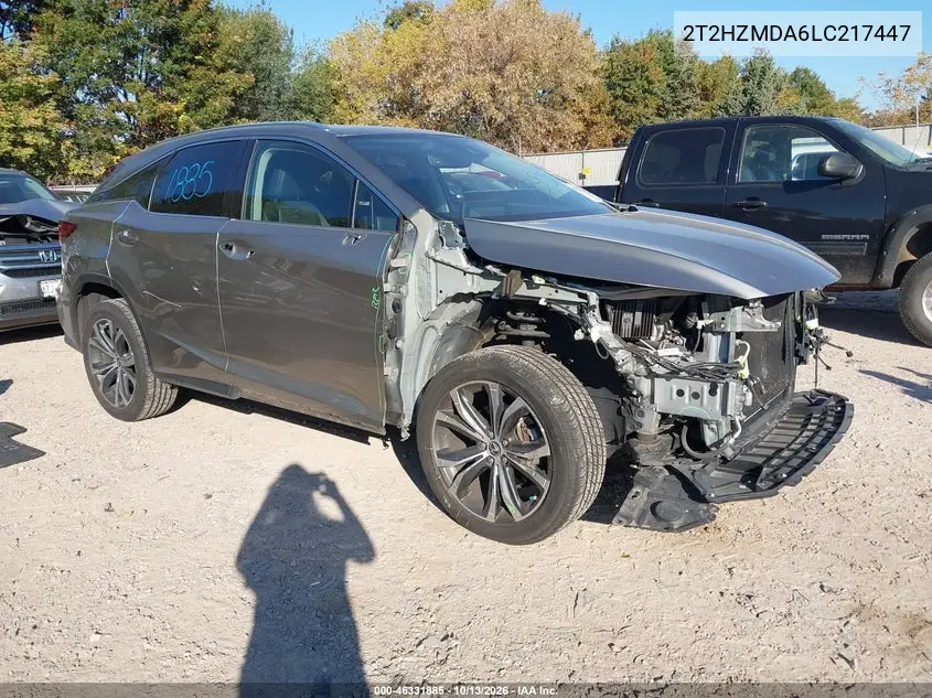 2T2HZMDA6LC217447 — 2020 Lexus RX, фото 2 с аукциона IAAI, Повреждения со всех сторон