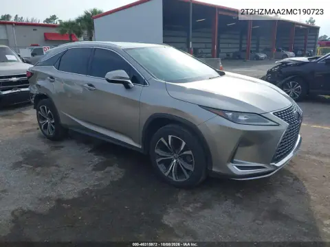 2T2HZMAA2MC190723 — 2021 Lexus RX, Сзади, фото до ремонта