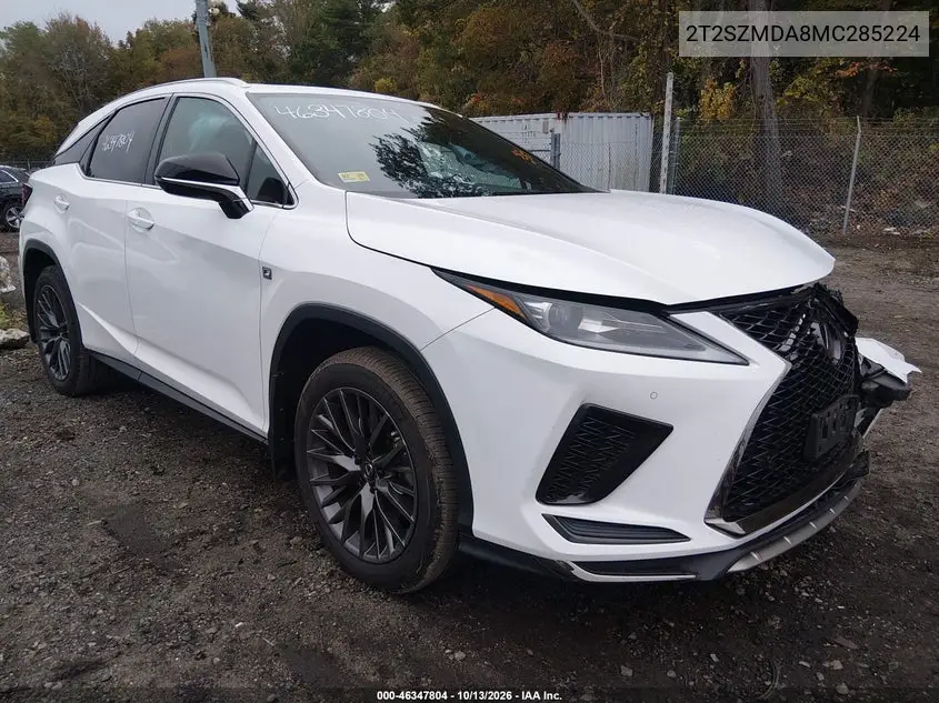 2T2SZMDA8MC285224 — 2021 Lexus RX, фото 2 с аукциона IAAI, Передний левый