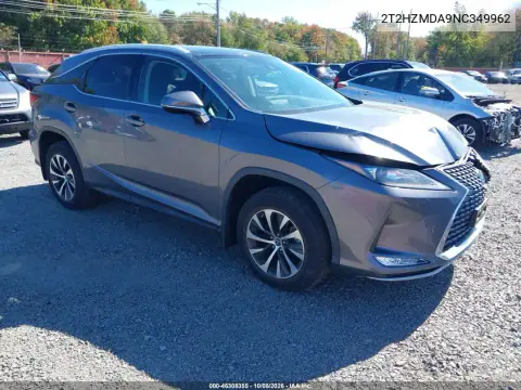 2T2HZMDA9NC349962 — 2022 Lexus RX, Передняя часть, фото до ремонта