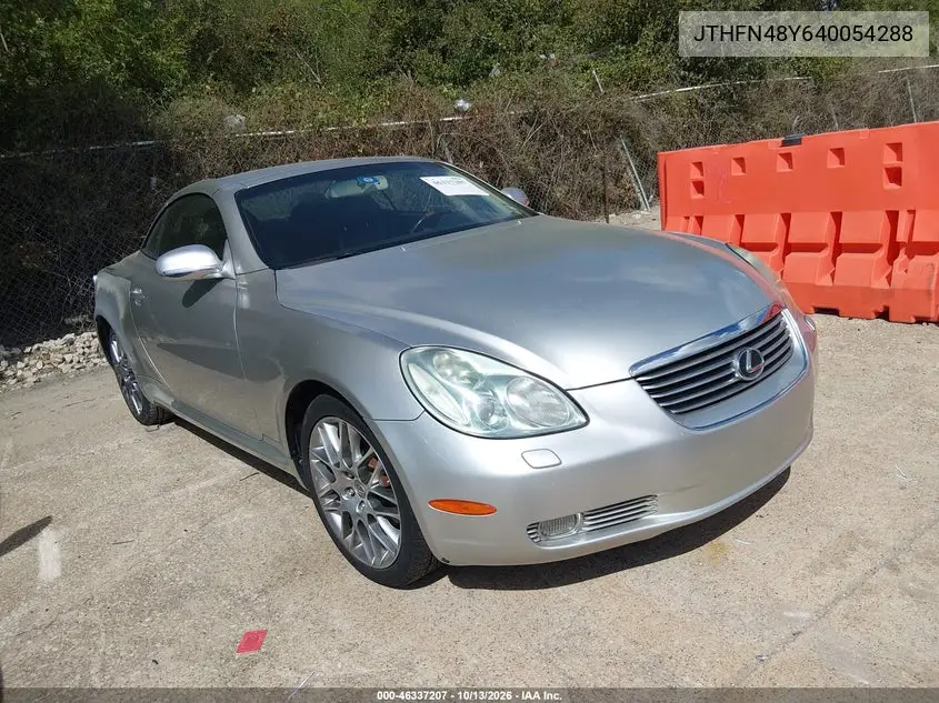 2004 Lexus Sc 430 VIN JTHFN48Y640054288 фото 1