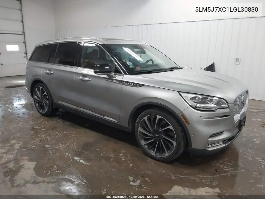 2020 Lincoln Aviator Reserve VIN 5LM5J7XC1LGL30830 фото 2