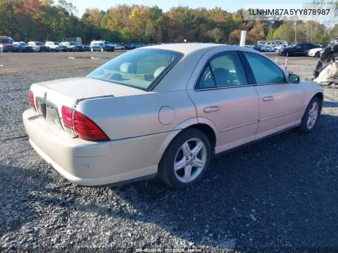 2000 Lincoln Ls VIN 1LNHM87A5YY878987 фото 5