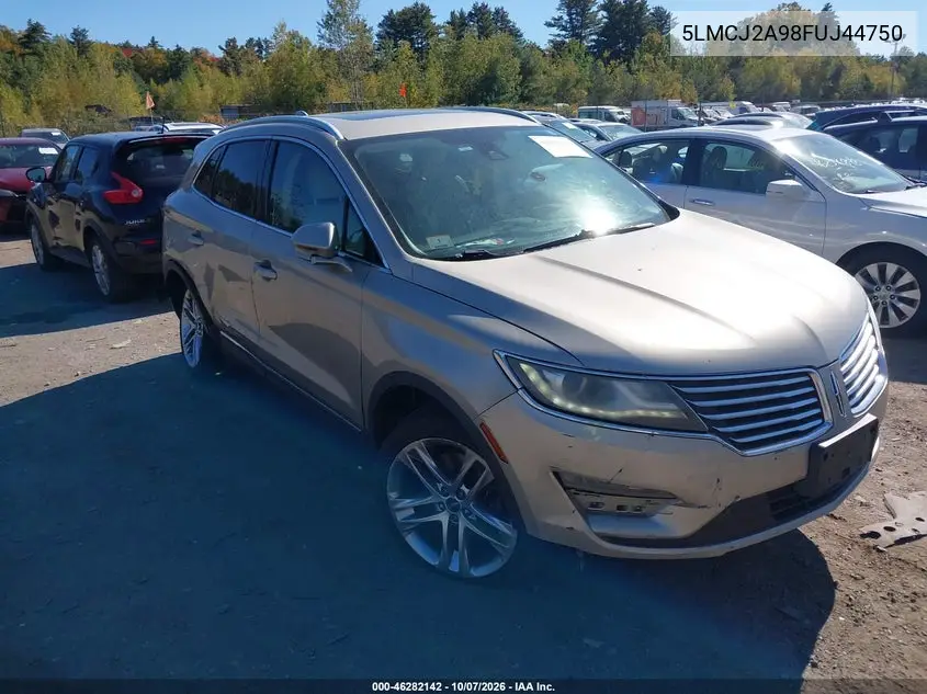 2015 Lincoln Mkc VIN 5LMCJ2A98FUJ44750 фото 2