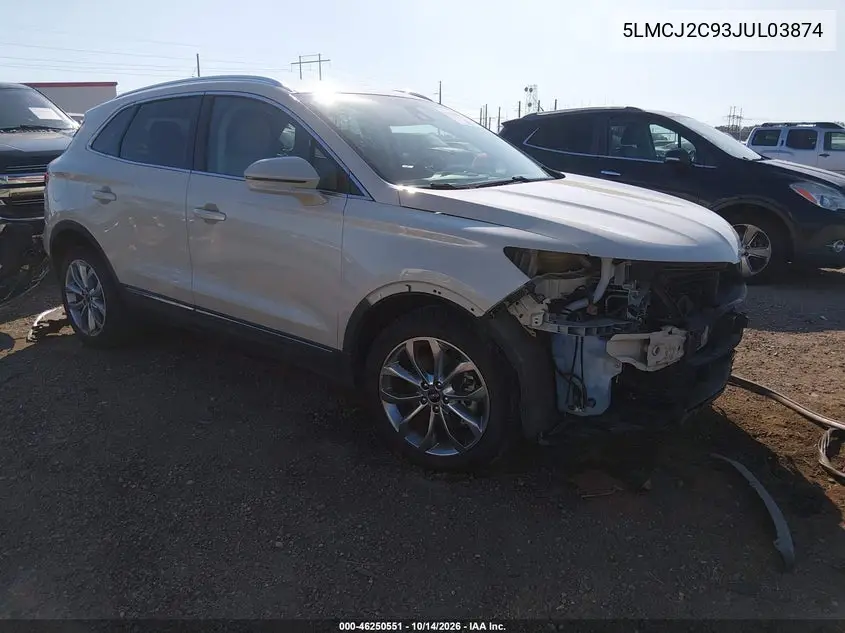 5LMCJ2C93JUL03874 — 2018 Lincoln MKC, фото 2 с аукциона IAAI, Передняя часть