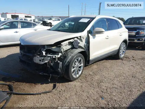 5LMCJ2C93JUL03874 — 2018 Lincoln MKC, фото 3 с аукциона IAAI, Передняя часть
