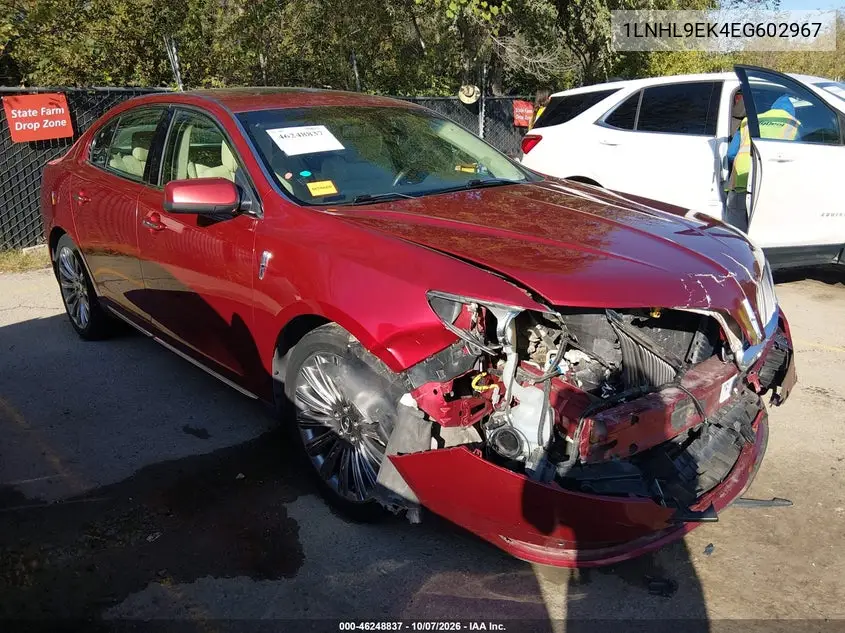 2014 Lincoln Mks VIN 1LNHL9EK4EG602967 фото 2