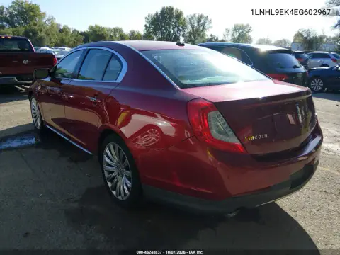 2014 Lincoln Mks VIN 1LNHL9EK4EG602967 фото 4