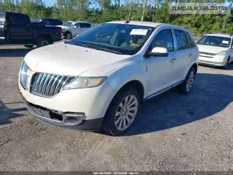 2011 Lincoln Mkx VIN 2LMDJ6JK3BBJ33158 фото 3