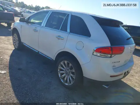 2011 Lincoln Mkx VIN 2LMDJ6JK3BBJ33158 фото 4