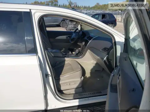 2LMDJ8JK5DBL43307 — 2013 Lincoln MKX, фото 5 с аукциона IAAI, Повреждение крыши