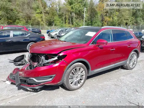 2018 Lincoln Mkx Reserve VIN 2LMPJ6LR3JBL42132 фото 3