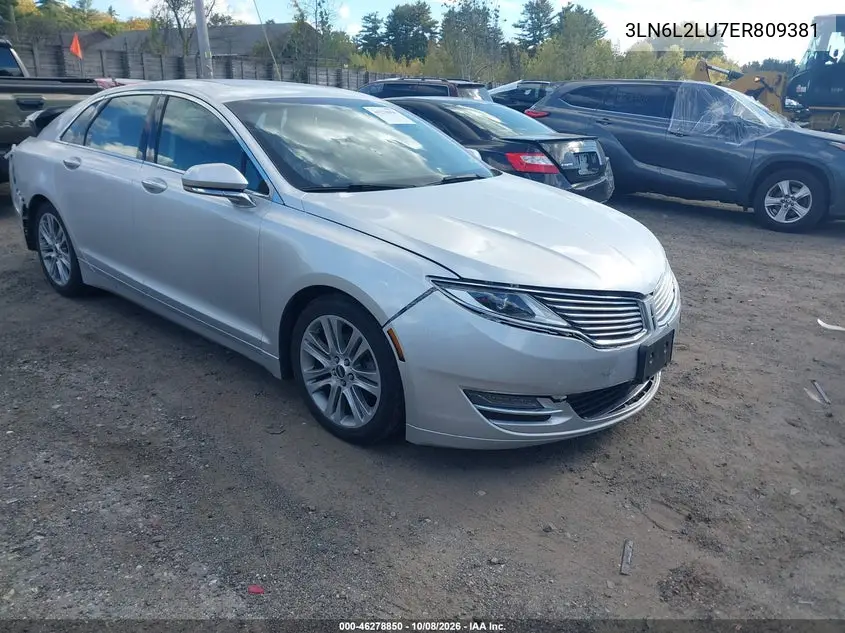 2014 Lincoln Mkz Hybrid VIN 3LN6L2LU7ER809381 фото 2