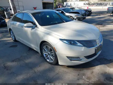 3LN6L2GK9GR631212 — 2016 Lincoln MKZ, Естественный износ, фото до ремонта
