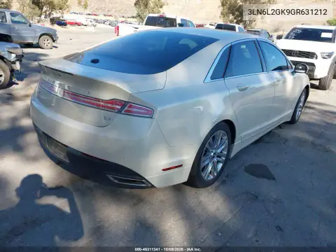 2016 Lincoln Mkz VIN 3LN6L2GK9GR631212 фото 4