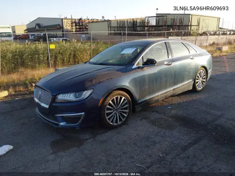 2017 Lincoln Mkz Premiere VIN 3LN6L5A96HR609693 фото 3